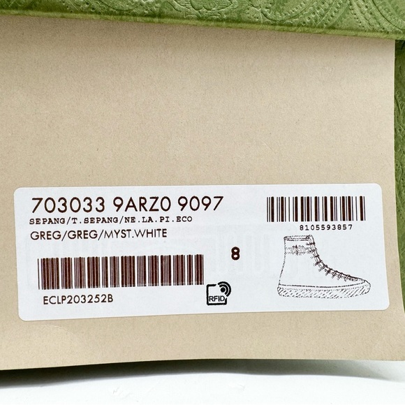 Gucci Interlocking G Logo Canvas High Top Sneakers - Picture 16 of 16